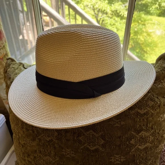 Lanzom Women Wide Brim Straw Hat
 UPF50+ New Without Tags - Picture 4 of 8
